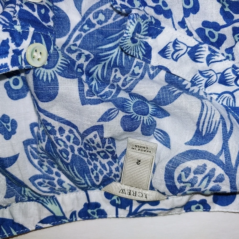 J. Crew Floral Cotton Tunic 2